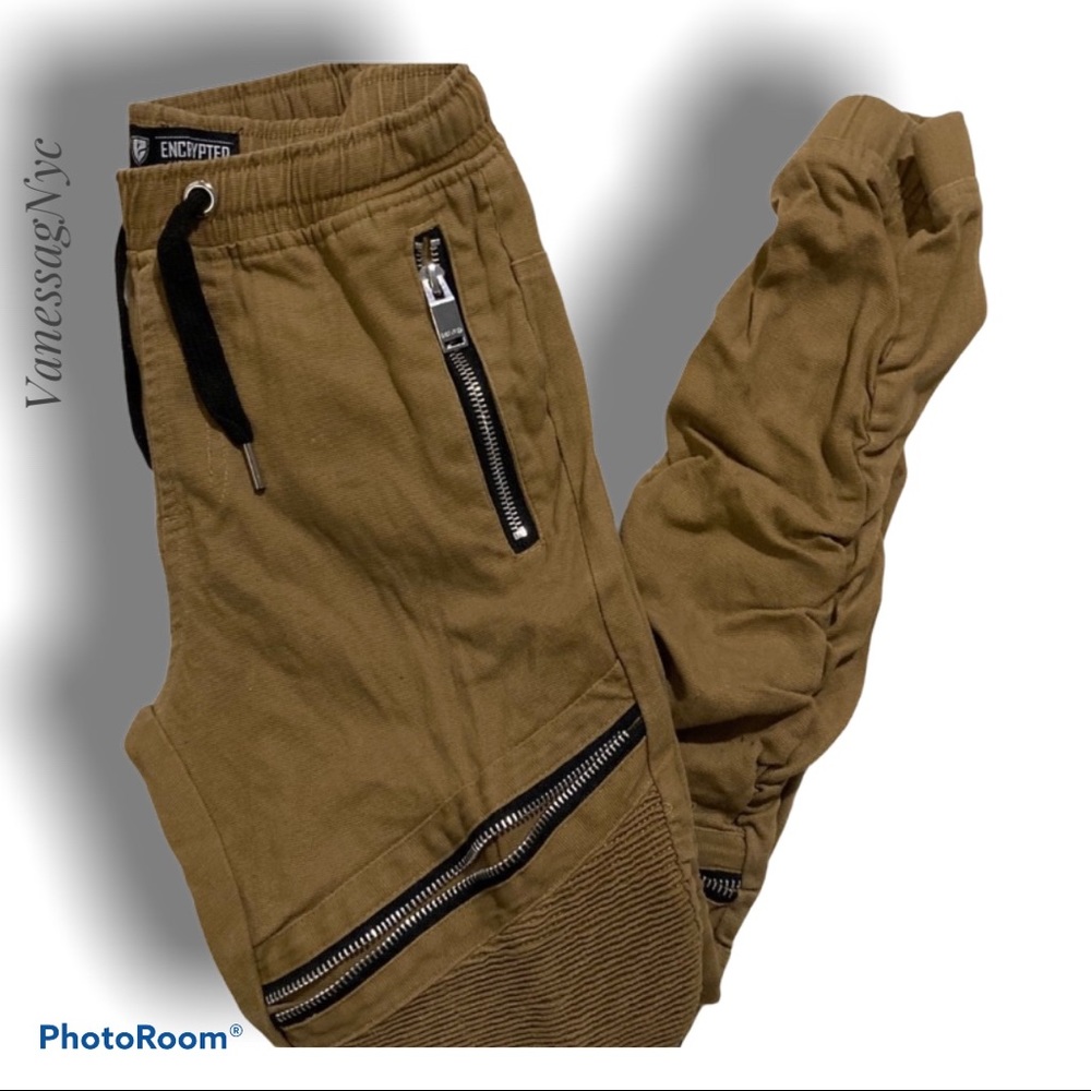 Encrypted Supply Company Tan Pants Sz Med 10/12